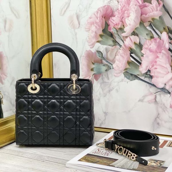 Dior AAA My ABC Lady Dr Replica Bag - Black, White, Red - Image 6