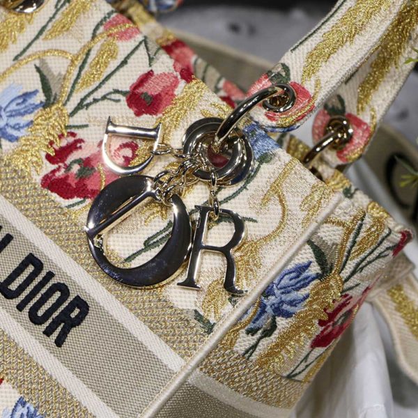 Replica Dior AAA Flowers Lady D-Lite Bag M0565 Embroidery - Image 8