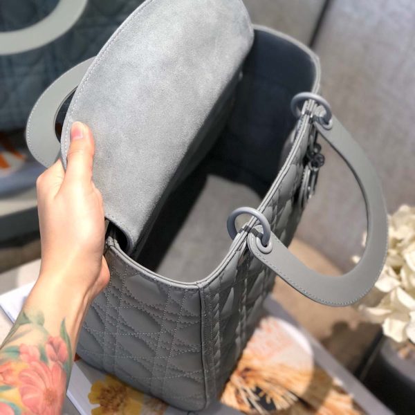 Replica Dior Medium Lady Bag - Black, Pink, Grey - AAA Quality - Image 10