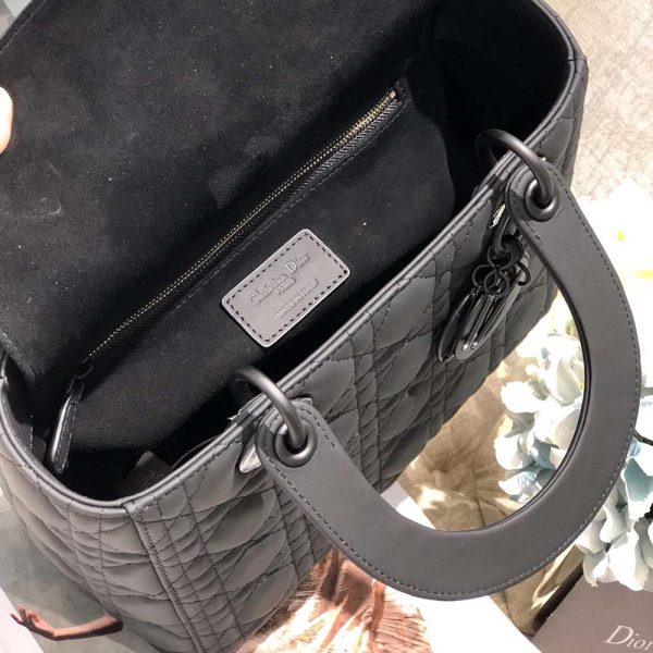 Replica Dior Medium Lady Bag - Black, Pink, Grey - AAA Quality - Image 5