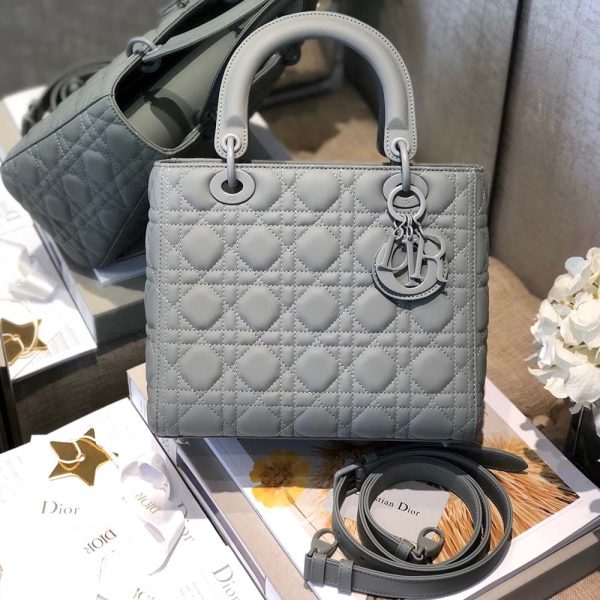 Replica Dior Medium Lady Bag - Black, Pink, Grey - AAA Quality - Image 6