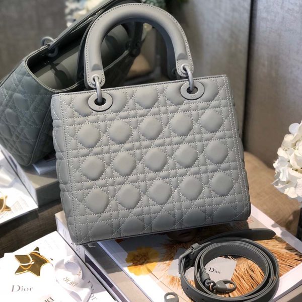 Replica Dior Medium Lady Bag - Black, Pink, Grey - AAA Quality - Image 8