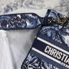 Best Replicas Bags - Dior AAA Medium Lady D-Lite Bag with Embroidered Logo Shop For Best Louis Vuitton LV Replica Bags With Cheap Price