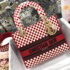 Best Replicas Bags - Replica Dior Red Dots Lady D-Lite Bag - Embroidered Logo Shop For Best Louis Vuitton LV Replica Bags With Cheap Price