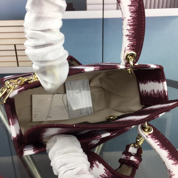 Replica Dior Lady D-Lite Bag in Blue & Red - Image 15