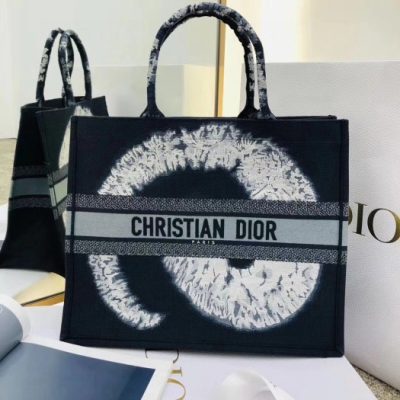 Dior AAA Blue Multicolor Tie Tote Bag, 41cm