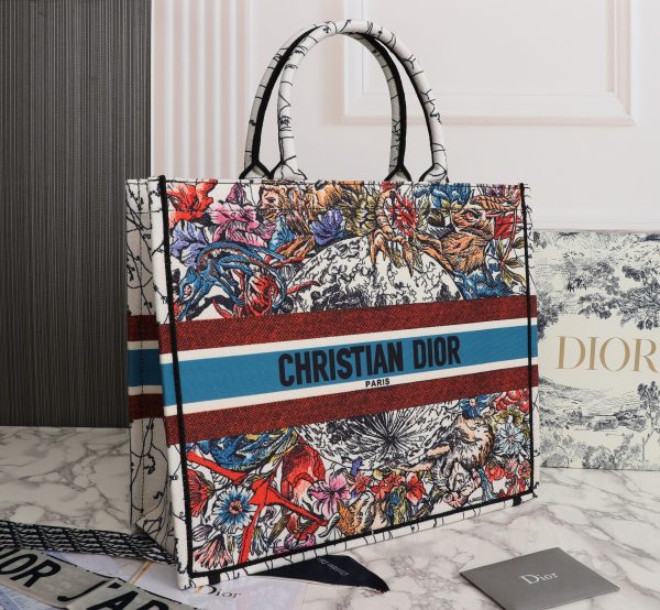 Replica Dior Latte Multicolor Book Tote - 36/42Cm Medium/Large - Image 2