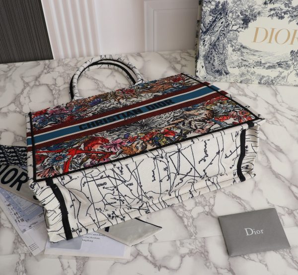 Replica Dior Latte Multicolor Book Tote - 36/42Cm Medium/Large - Image 6
