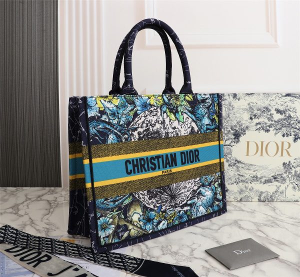 Replica Dior Blue Medium/Large Book Tote - 36/42cm - Image 2