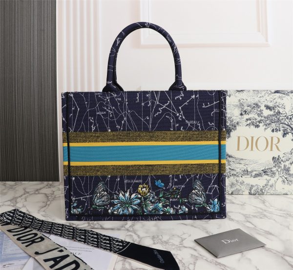 Replica Dior Blue Medium/Large Book Tote - 36/42cm - Image 3