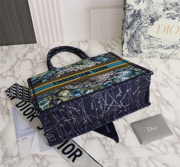 Replica Dior Blue Medium/Large Book Tote - 36/42cm - Image 6