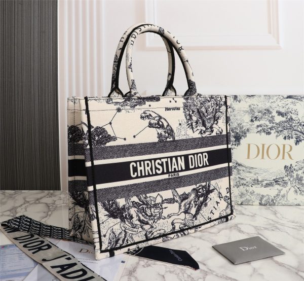 Dior Latte Multicolor Medium/Large Book Tote Replica - Image 2
