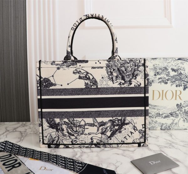 Dior Latte Multicolor Medium/Large Book Tote Replica - Image 3
