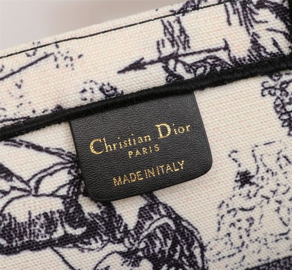Dior Latte Multicolor Medium/Large Book Tote Replica - Image 7