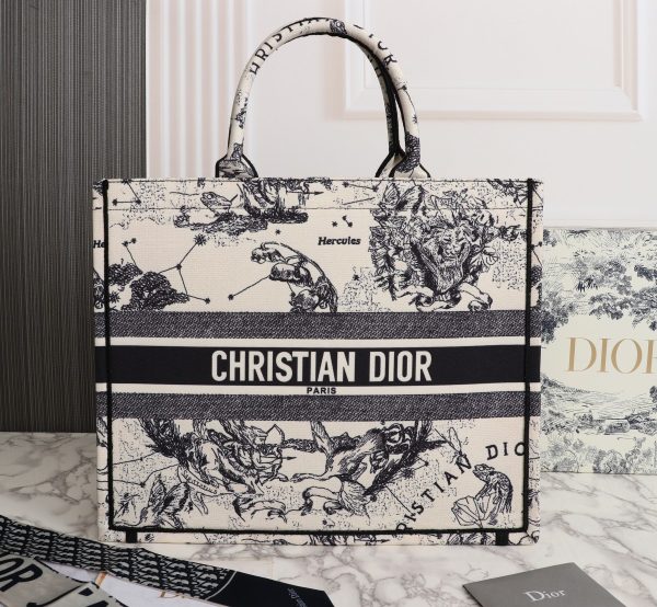 Dior Latte Multicolor Medium/Large Book Tote Replica - Image 9