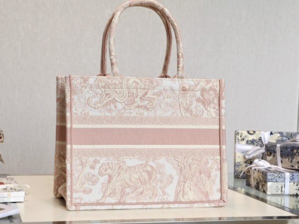 Replica Dior Small Book Tote in Gray, Pink, and Blue - Image 6