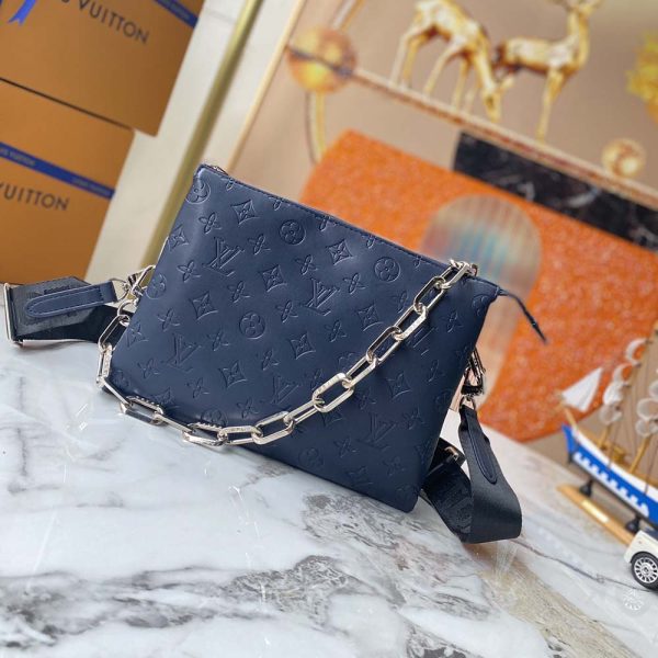Replica Louis Vuitton Coussin PM Navy/Yellow Handbag - Image 2
