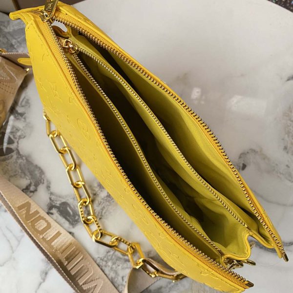 Replica Louis Vuitton Coussin PM Navy/Yellow Handbag - Image 11