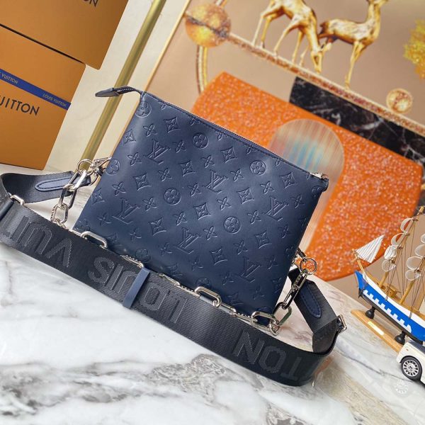 Replica Louis Vuitton Coussin PM Navy/Yellow Handbag - Image 4