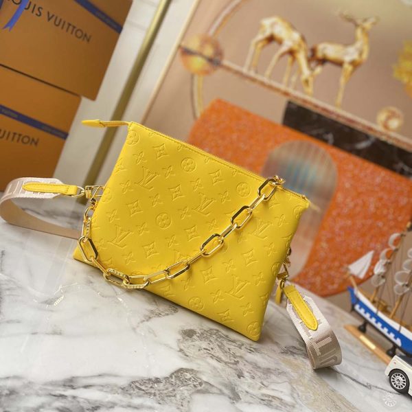Replica Louis Vuitton Coussin PM Navy/Yellow Handbag - Image 7