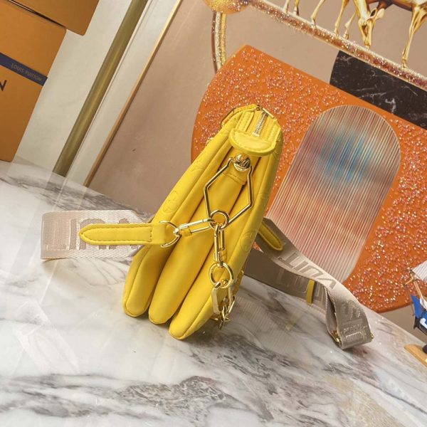 Replica Louis Vuitton Coussin PM Navy/Yellow Handbag - Image 8