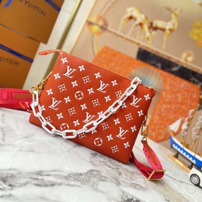 Replica Louis Vuitton Coussin PM Handbag - Red/Yellow