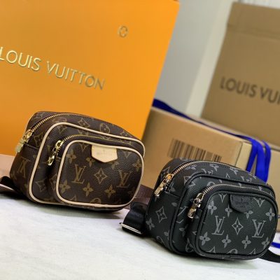 Replica LV Taigarama Outdoor Pouch in Brown & Black