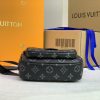 Best Replicas Bags - Replica LV Taigarama Outdoor Pouch in Brown & Black Shop For Best Louis Vuitton LV Replica Bags With Cheap Price
