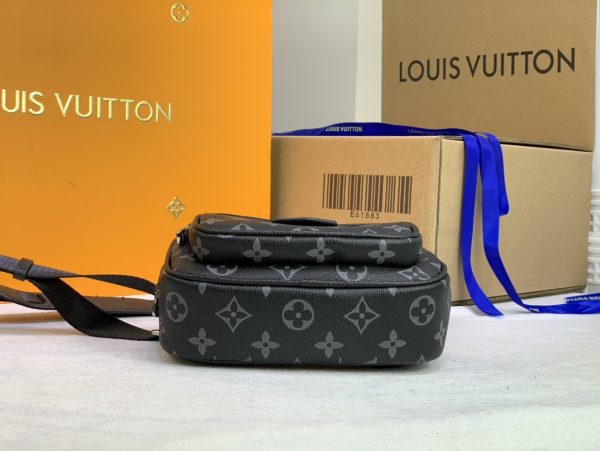 Replica LV Taigarama Outdoor Pouch in Brown & Black - Image 10