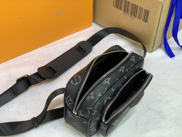 Replica LV Taigarama Outdoor Pouch in Brown & Black - Image 11