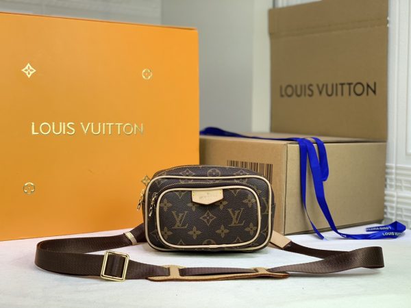 Replica LV Taigarama Outdoor Pouch in Brown & Black - Image 2