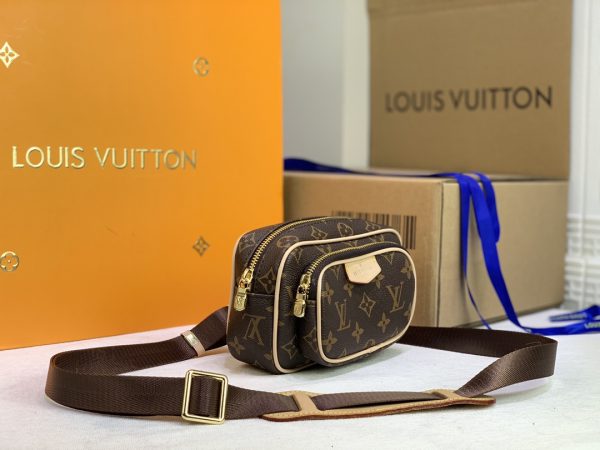 Replica LV Taigarama Outdoor Pouch in Brown & Black - Image 3