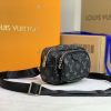 Best Replicas Bags - Replica LV Taigarama Outdoor Pouch in Brown & Black Shop For Best Louis Vuitton LV Replica Bags With Cheap Price