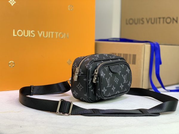 Replica LV Taigarama Outdoor Pouch in Brown & Black - Image 8