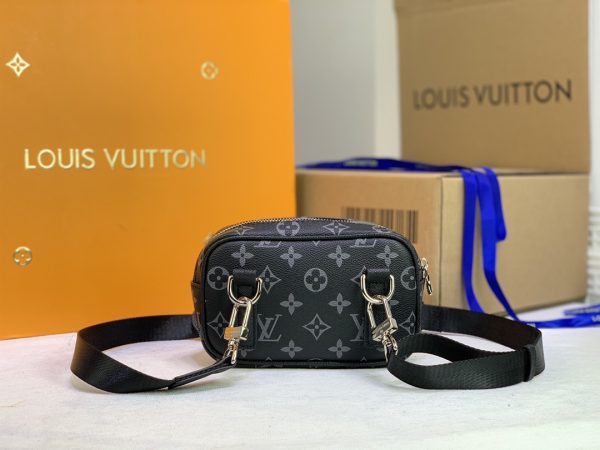 Replica LV Taigarama Outdoor Pouch in Brown & Black - Image 9