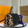 Best Replicas Bags - LV Replica Leopard Speedy 30 Bandouliere Embossed Handbag Shop For Best Louis Vuitton LV Replica Bags With Cheap Price