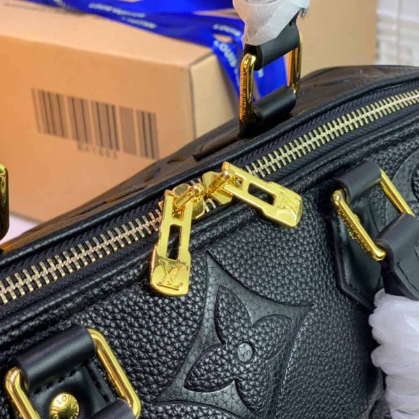 LV Replica Leopard Speedy 30 Bandouliere Embossed Handbag - Image 8
