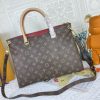Best Replicas Bags - Replica LV Pallas MM Monogram Black Red Pink Handbag Shop For Best Louis Vuitton LV Replica Bags With Cheap Price