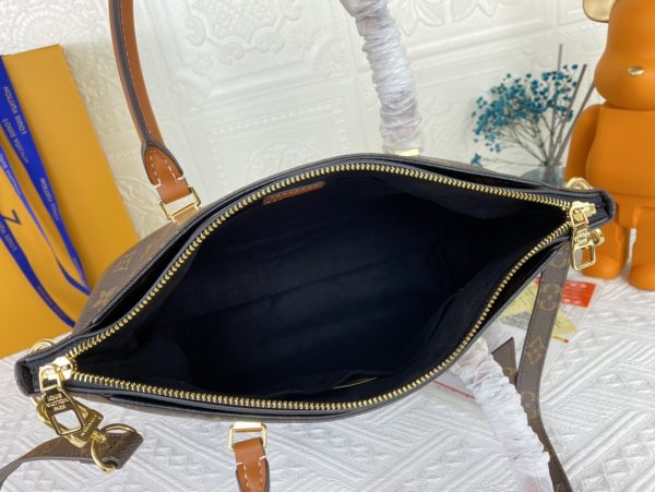 Replica LV Pallas MM Monogram Black Red Pink Handbag - Image 8