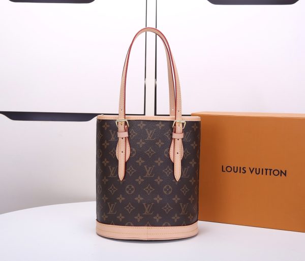 Louis Vuitton Monogram Bucket PM Tote with Wallet M42238 Replica - Image 2