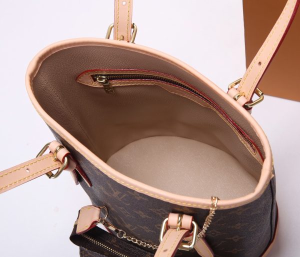 Louis Vuitton Monogram Bucket PM Tote with Wallet M42238 Replica - Image 7