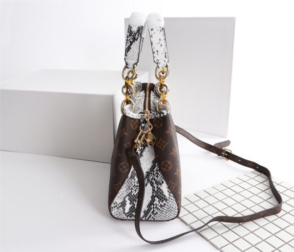 Replica LV Monogram Handle Bag with Detachable Strap - Image 13