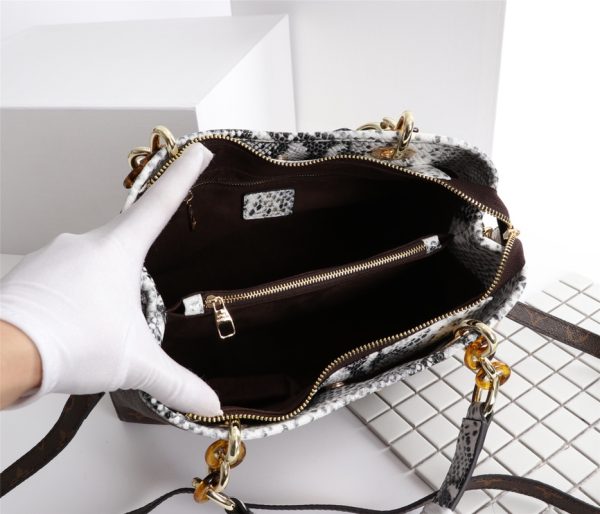 Replica LV Monogram Handle Bag with Detachable Strap - Image 16