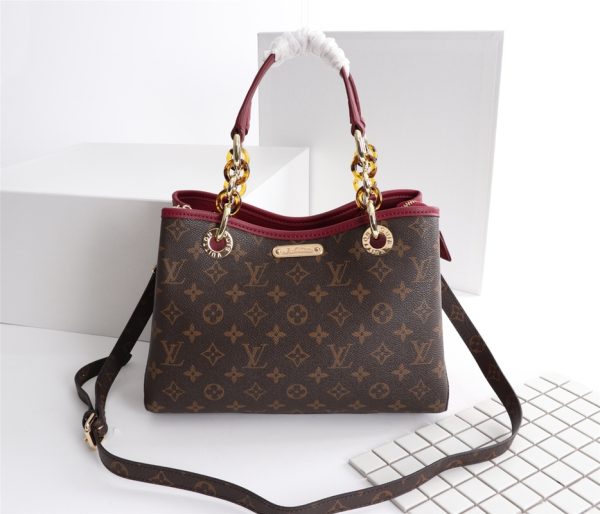 Replica LV Monogram Handle Bag with Detachable Strap - Image 17