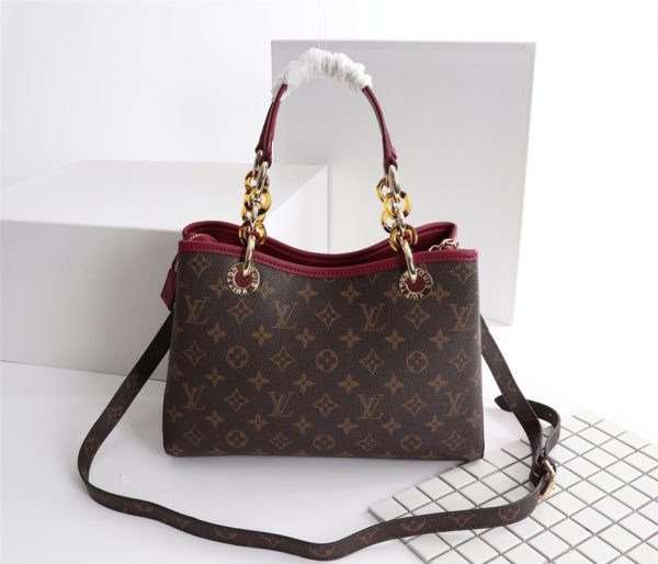 Replica LV Monogram Handle Bag with Detachable Strap - Image 18