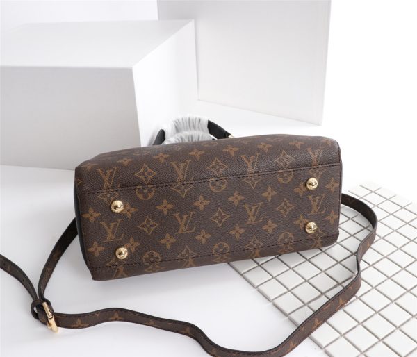 Replica LV Monogram Handle Bag with Detachable Strap - Image 5