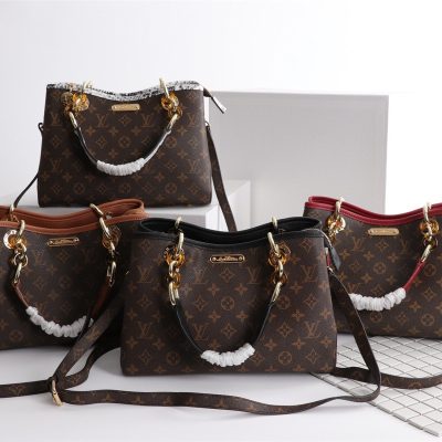 Replica LV Monogram Handle Bag with Detachable Strap