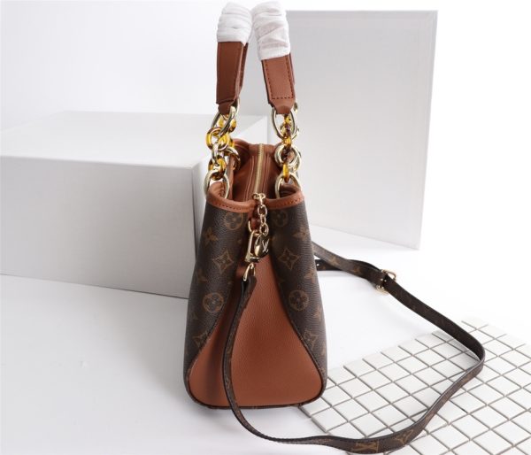 Replica LV Monogram Handle Bag with Detachable Strap - Image 8