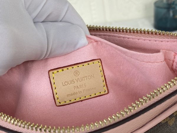 Louis Vuitton Pallas BB Replica in Black/Red/Pink - Image 12