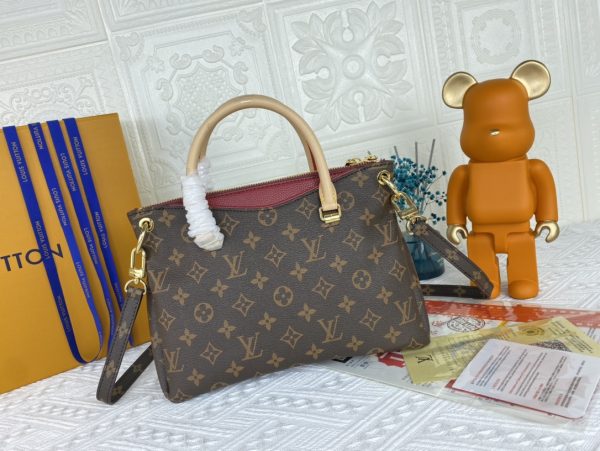 Louis Vuitton Pallas BB Replica in Black/Red/Pink - Image 15